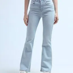 u.s. polo assn. Women Lightly Washed Flared Fit Jeans-picture-7