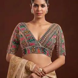 Embellished Back-Open Blouse-image-14
