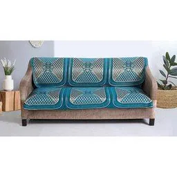 nendle Set of 2 Geometric Woven 3-Seater Sofa Cover & Back Cover-picture-43