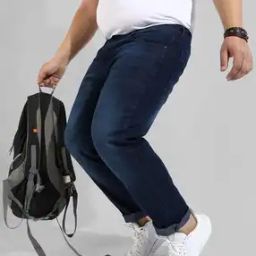 instafab plus Men Mid-Wash Straight Fit Jeans-picture-8