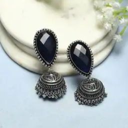 biba Womens Oxidised Jhumkas-picture-34