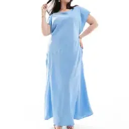 Women Scoop-Neck A-Line Dress-image-23