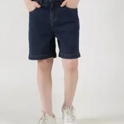 Boys Mid-Rise Regular Fit Flat-Front Shorts-image-71