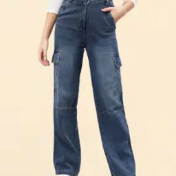 Women High Rise Flexi Waist Jeans-image-24