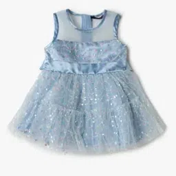 Girls Embellished Fit & Flare Dress-image-29