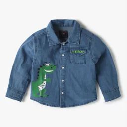 Boys Washed Regular Fit Shirt with Patch Pocket-image-11