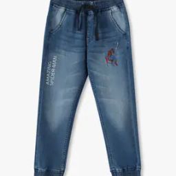 Boys Mid-Wash Regular Fit Jeans-image-11
