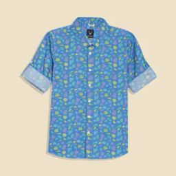 Boys Regular Fit Shirt with Spread Collar-image-73
