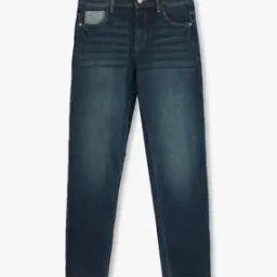 Boys Mid-Wash Slim Fit Distressed Jeans-23