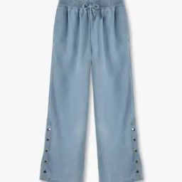 Girls Regular Fit Jeans with Drawstring-13