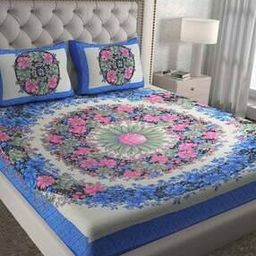 Double Bedsheet With 2 Pillow Cover-image-125