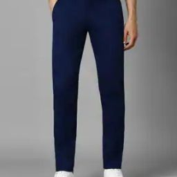 Men Slim Fit Flat-Front Trousers-picture-45