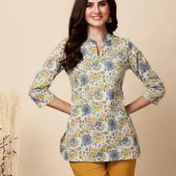 Women Floral Print A-Line Tunic-image-75
