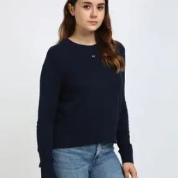 Women Essential Regular Fit Sweatshirt with Logo Embroidery-image-15