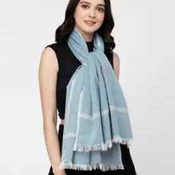 Striped Handwoven Cotton Stole-picture-25