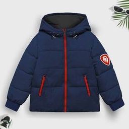 Quilted Zip-Front Hooded Jacket-image-51