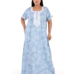 Women Floral Print Nightie-image-20
