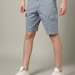 Men Slim Fit Cargo Shorts with Insert Pockets-picture-6