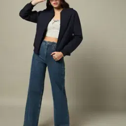 Women Regular Fit Lightweight Bomber Jacket-image-54