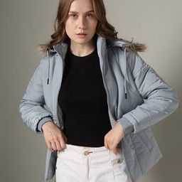 Women Regular Fit Parka Jacket-image-0