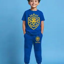 Boys Graphic Print T-Shirt & Pants Set-picture-27