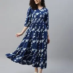 Women Printed Gown Dress-image-51