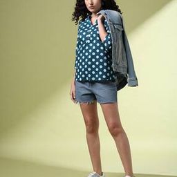 Women Polka-Dot Print Relaxed Fit Top-image-31