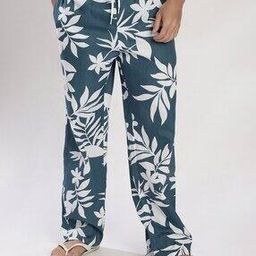 Men Floral Print Relaxed Fit Lounge Pants-image-65