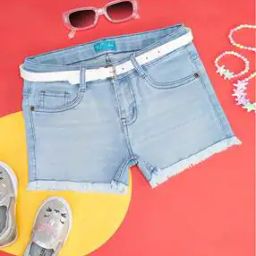 Girls Cotton Regular Fit Shorts-image-74