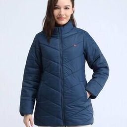 Women Quilted Regular Fit High-Neck Puffer Jacket-image-50
