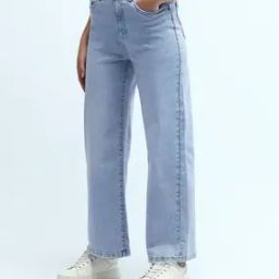u.s. polo assn. Women Light-Wash Wide-Leg Jeans-picture-5