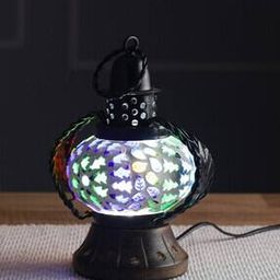Handcrafted Table Lamp with Coloured Glass-picture-52
