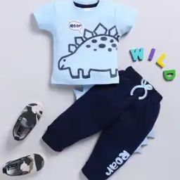 Dino Print T-Shirt with Pyjamas-picture-3