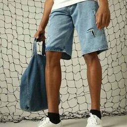 Men Washed Distressed Regular Fit Denim Shorts-picture-27