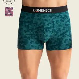 Pack of 2 Printed Trunks with Elasticated Waist-picture-2