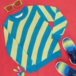 Girl Striped Slip-On Pullover-image-26