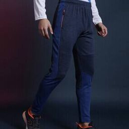 Panelled Track Pants with Zip Pockets-image-40