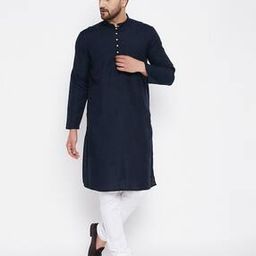 Mandarin Collar Long Kurta-14
