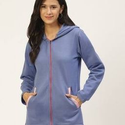 Women Zip-Front Hoodie with Pockets-52