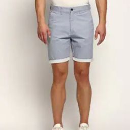 Men Printed Slim Fit Flat-Front Shorts-image-90