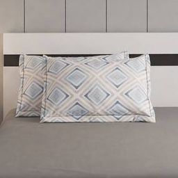 Set of 2 Geometric Print Pillow Covers-image-1
