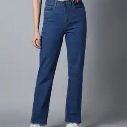 Women Straight Jeans with High Waist-image-35