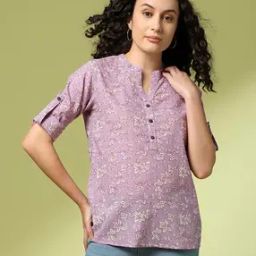 Women Floral Print Relaxed Fit Tunic-image-22