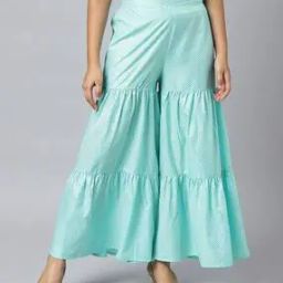 Women Micro Print Shararas-picture-42