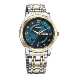 Men Water-Resistant Round-Dial Analogue Watch -77157BM01-49