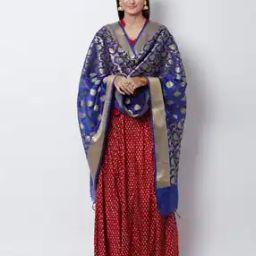 Dupatta with Contrast Border-33