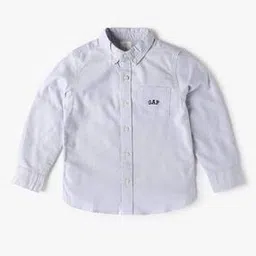 gap kids Solid Button-Down Collar Oxford Shirt-picture-47