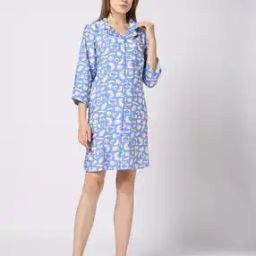 Women Printed Nightshirt-image-14