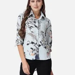 leia  Women Relaxed Fit Floral Shirt-picture-1