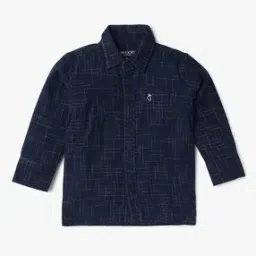 Printed Spread-collar Shirt-image-10